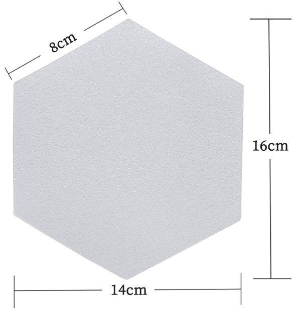 Hexagonal Clear Surf Traction Pad Semi Clear Deck Pad for Surfboard
